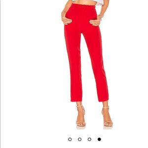 Lovers + Friends NWT Red Tempo Skinny Pants